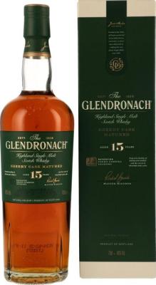 Glendronach 15yo Sherry Cask Matured 46% 700ml
