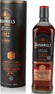 Bushmills 2012 The Causeway Collection Ex-Sherry & ex-Bourbon Burgundy finish 3.5yo The Whisky Club Australia 51.8% 700ml