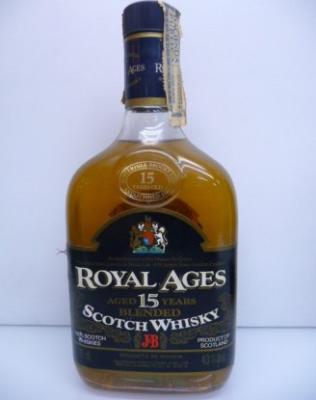 Royal Ages 15yo J&B Blended Scotch Whisky Gecepsa Madrid 43% 750ml