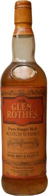 Glenrothes 12yo BR Pure Single Malt Importateur Exclusif Cusenier 75008 Paris 43% 700ml