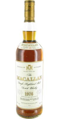 Macallan 1976 for Bank of Scotland Sherry Cask 43% 700ml