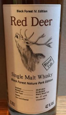 Red Deer 2014 RS Sherry Blood Tub 42% 700ml