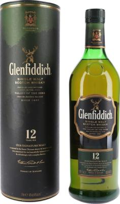 Glenfiddich 12yo Our Signature Malt Bourbon & Sherry Casks 40% 1000ml