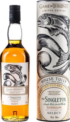 Singleton Glendullan Select House Tully Game Of Thrones 40% 700ml