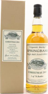 Springbank Christmas 2014 Private Bottling 46% 700ml