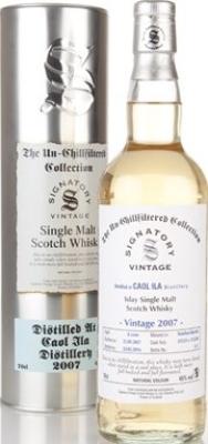 Caol Ila 2007 SV The Un-Chillfiltered Collection ex-Bourbon Barrels 315331 & 315334 46% 700ml