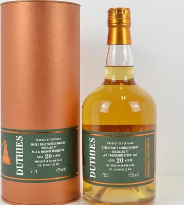 Allt-A-Bhainne CA Duthies 20yo 46% 700ml