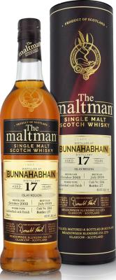 Bunnahabhain 2002 MBl The Maltman Lochindaal Cask Finish #3364 49.9% 700ml