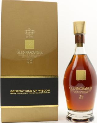 Glenmorangie 25yo Quarter Century Bourbon Sherry Butts and Burgundy 43% 700ml