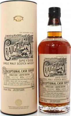 Craigellachie 1999 Exceptional Cask Series 2nd Fill Sherry Butt #128 55.4% 700ml