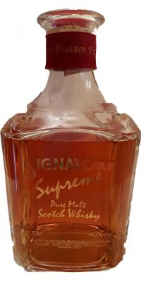 Supreme SV Pure Malt Scotch Whisky Crystal Decanter 43% 700ml
