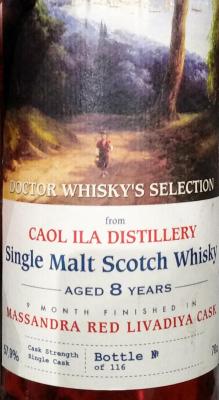 Caol Ila 8yo UD Single Malt Scotch Whisky Massandra Red Livadiya Cask Doctor Whisky's Selection 57.9% 700ml