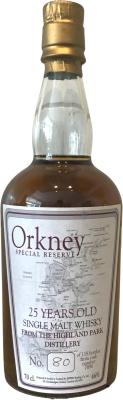 Highland Park 25yo DrDr Orkney Special Reserve #7896 46% 700ml