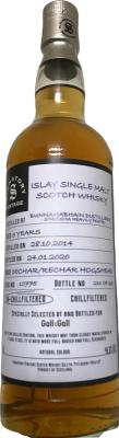 Bunnahabhain 2014 SV Staoisha Heavily Peated Dechar Rechar Hogshead #10775 Gall & Gall 46% 700ml