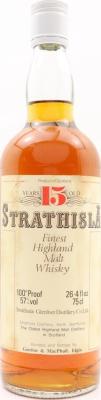 Strathisla 15yo GM Finest Highland Malt Whisky 100 proof 57% 750ml