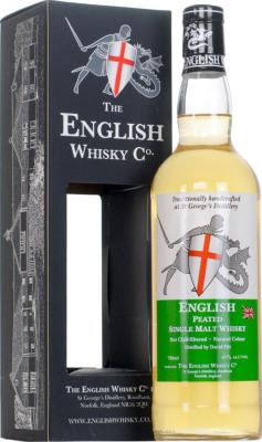 The English Whisky Peated Black Range 43% 700ml
