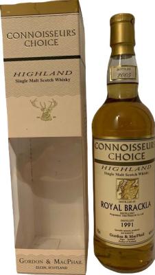 Royal Brackla 1991 GM Connoisseurs Choice Refill Sherry Casks 46% 700ml