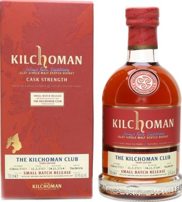 Kilchoman 2010 The Kilchoman Club 3rd Edition Madeira Casks 65/2010 + 66/2010 58.4% 700ml