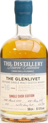 Glenlivet 2001 The Distillery Reserve Collection 2nd Fill Sherry Butt #6060 57.5% 500ml
