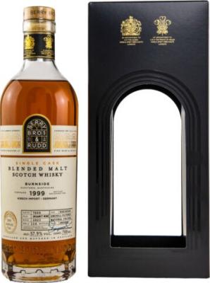 Burnside 1999 BR Single Cask Hogshead Oksamyt Wine Finish Kirsch Import 57.9% 700ml