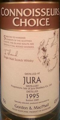 Isle of Jura 1995 GM Connoisseurs Choice Refill Bourbon Barrels 43% 700ml