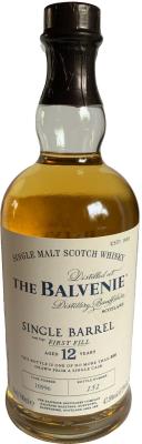 Balvenie 12yo Single Barrel 1st Fill Ex-Bourbon #10996 47.8% 700ml