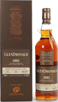 Glendronach 2002 Single Cask Batch 16 Pedro Ximenez Sherry Puncheon #4648 54.7% 700ml