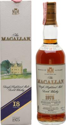 Macallan 1975 Vintage Sherry Cask Giovinetti Import 43% 700ml