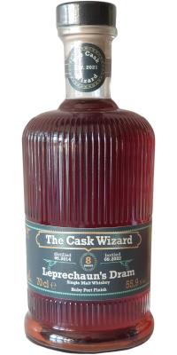 The Cask Wizard 2014 TCaWi Leprechaun's Dram 1st fill ex-Bourbon barrel Ruby Port finish 55.9% 700ml