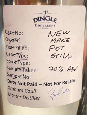 Dingle New Make Duty Not Paid Not For Resale 70% 700ml