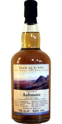 Aultmore 1990 ANHA The Soul of Scotland Bourbon Hogshead #5915 53% 700ml