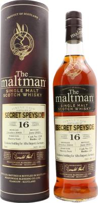 Secret Speyside Distillery 2003 MBl The Maltman 16yo Sherry Butt #32100 54.1% 700ml