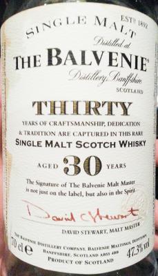 Balvenie Thirty Bourbon & Oloroso Sherry Casks 47.3% 700ml