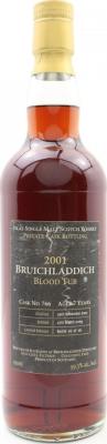 Bruichladdich 2001 Blood Tub Private Cask Bottling 7yo #766 59.3% 700ml