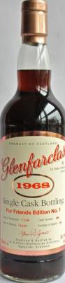 Glenfarclas 1968 For Friends Edition #1 #688 50.1% 700ml