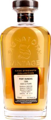 Port Dundas 1996 SV Cask Strength Collection Hogshead 128325 52.5% 750ml