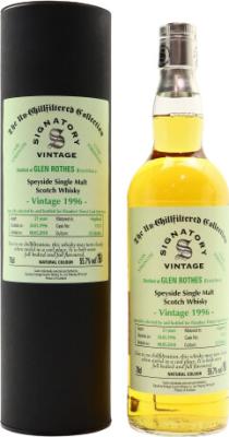 Glenrothes 1996 SV The Un-Chillfiltered Collection Cask Strength #15123 55.7% 700ml