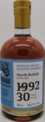 North British 1992 TCaH The Grainhound Bourbon + Finish in 1st Fill PX QC 45.5% 700ml