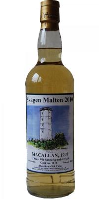 Macallan 1997 DT NC2 Range American Oak 1138 Skagen Malten 2010 46% 700ml