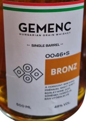 Gemenc 0046+S Bronz Vaskakas Sorfozde Brewery 48% 500ml