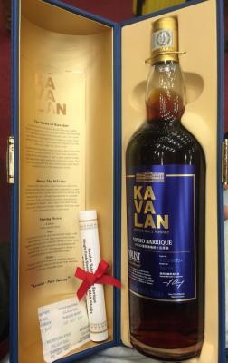 Kavalan Solist Vinho Barrique W131218073A 59.4% 1000ml