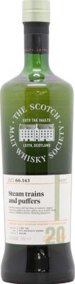 Ardmore 1998 SMWS 66.143 Steam trains and puffers Refill Ex-Bourbon Hogshead 55.8% 700ml