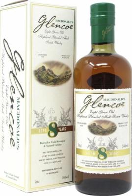 Glencoe 8yo MacD Highland Blended Malt Scotch Whisky 58% 700ml