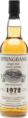 Springbank 1972 Private Bottling #759 46% 700ml