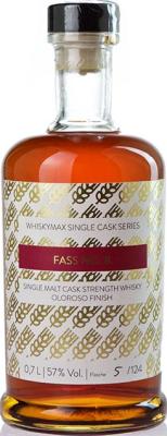 Whiskymax Fass No. 8 Single Cask Series Ex-Bourbon Oloroso Sherry Delicious Berlin 57% 700ml