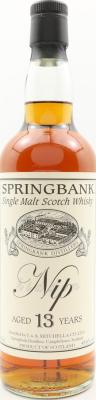 Springbank 13yo Private Bottling Port Hidden NIP 43.6% 700ml