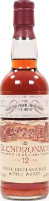 Glendronach 12yo Matured in Sherry Casks Sherry Casks 43% 500ml