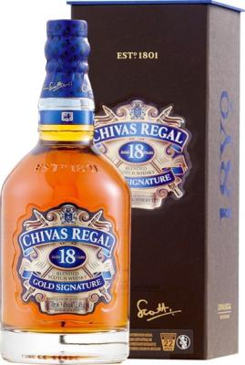 Chivas Regal 18yo Scotch Gold Signature Whisky Eric Berthes 40% 700ml