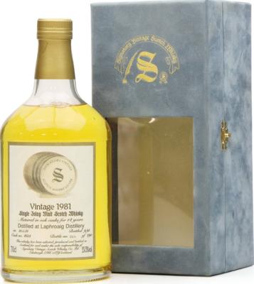 Laphroaig 1981 SV Vintage Collection Dumpy Oak Cask #4604 55.5% 700ml