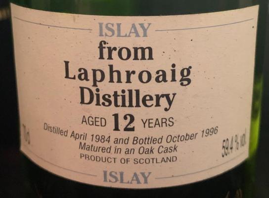 Laphroaig 1984 CA Authentic Collection Oak Cask 59.4% 700ml